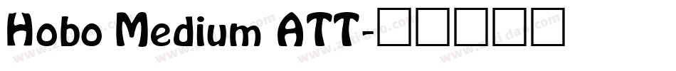 Hobo Medium ATT字体转换